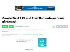 Win a Google Pixel 2 XL and Pixel Buds