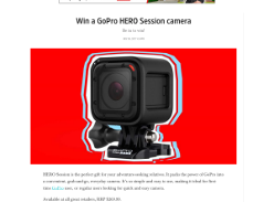 Win a GoPro HERO Session camera