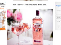 Win a Gordon's Pink Gin summer drinks pack