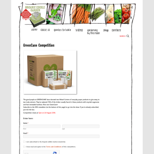 Win a GreenCane Mixed Carton of paper products - Organic Edible Garden 