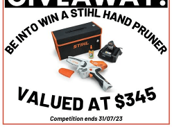 Win a GTA 26 Battery Garden Pruner Kit