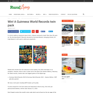 Win A Guinness World Records twin pack