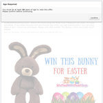 Win a Gund Fizzy Chocolate Bunny 