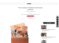 Win a hamper of Sabato's best-loved products
