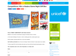 Win a Hasbro Game Night Gift Box