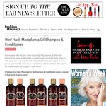 Win a Hask Macadamia Oil Shampoo & Conditioner