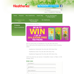 Win a Healtheries Tea 20s