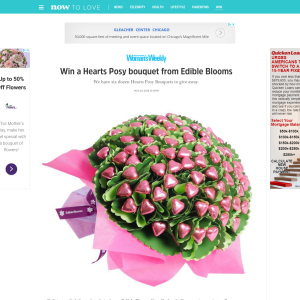Win a Hearts Posy bouquet from Edible Blooms