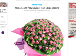 Win a Hearts Posy bouquet from Edible Blooms