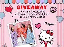 Win a Hello Kitty, Kuromi, and Cinnamoroll Oodie Original