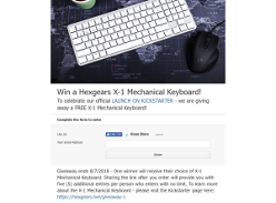 Win a Hexgears X-1 Mechanical Keyboard