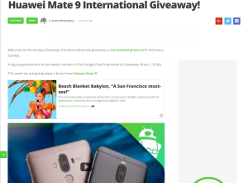 Win a Huawei Mate 9