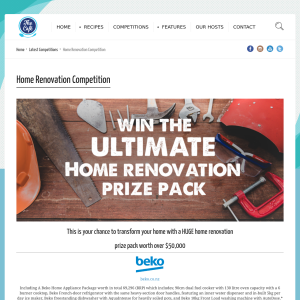 Win a HUGE home renovation prize pack