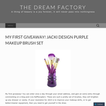 Win a Jacki Design Purple Make Up Brush Set - The Dream Factory