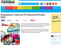 Win a Jake and The Neverland Pirates DVD
