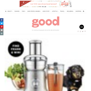 Win a Juice Fountain Cold XL machine by Breville