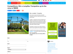 Win a Jumpflex Trampoline
