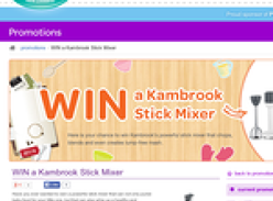 Win a Kambrook Stick Mixer