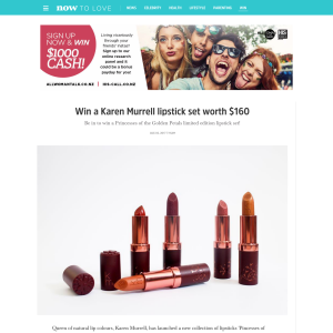 Win a Karen Murrell lipstick set worth $160