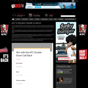 Win a KFC's Double Down 