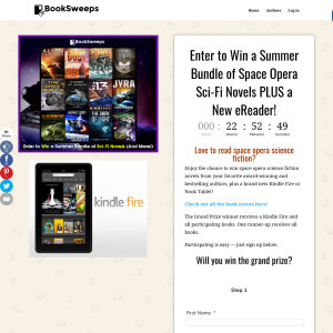 Win a Kindle Fire Tablet and a bundle of Sci-Fi eBooks or an eBook Bundle