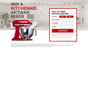 Win a Kitchenaid Artisan Mixer - Kiwi Homeware
