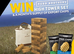 Win a Kubb Brother High Tower Set and a Month’s Supply of Export Chips