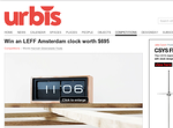 Win a LEFF Amsterdam clock worth $695