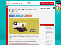 Win a Limited Edition Mammoth Steady The Ship hat