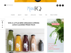 Win a Little Bird Organics Spring Juice Cleanse prize pack