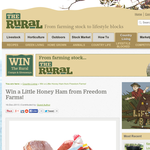 Win a Little Honey Ham from Freedom Farms!