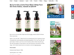 Win a Love Your Skin 3 Step Face Kit from Sukin