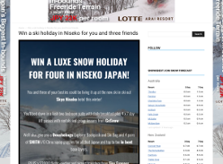 Win a Luxe Snow Holiday for four in Niseko Japan