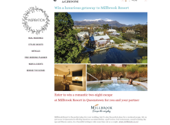 Win a luxurious getaway to Millbrook Resort