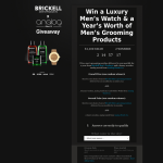 Win a Luxury Men's Watch & a Year's Worth of Men?s Grooming Products - Brickell Men's Products