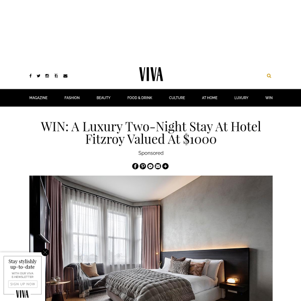 Win a Luxury Two-Night Stay at Hotel Fitzroy
