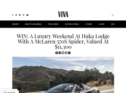 Win a Luxury Weekend at Huka Lodge with a McLaren 570S Spider