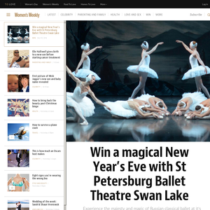 Win a magical New Year's Eve with St Petersburg Ballet Theatre Swan Lake