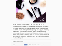 Win a make up item of your choice