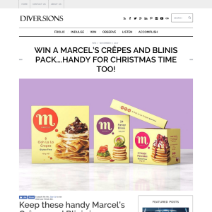 Win a Marcel’s Crêpes and Blinis pack