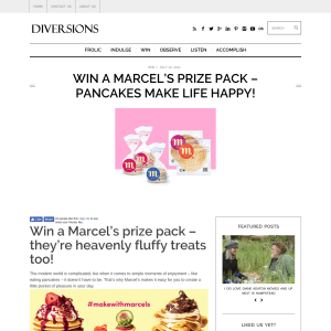 Win a Marcel's prize pack