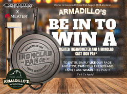Win a Meater Thermometer and an Ironclad Cast Iron Pan