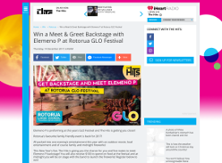 Win a Meet & Greet Backstage with Elemeno P at Rotorua GLO Festival
