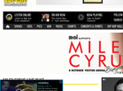 Win a meet and greet with Miley Cyrus +  2 x tickets to her Show