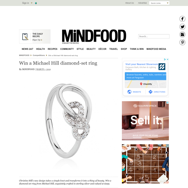 Win a Michael Hill diamond-set ring