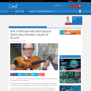Win A Michael Hill International Spirits Bay Pendant valued at $1,200