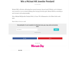 Win a Michael Hill Jeweller Pendant