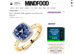 Win a Michael Hill sapphire and diamond ring set