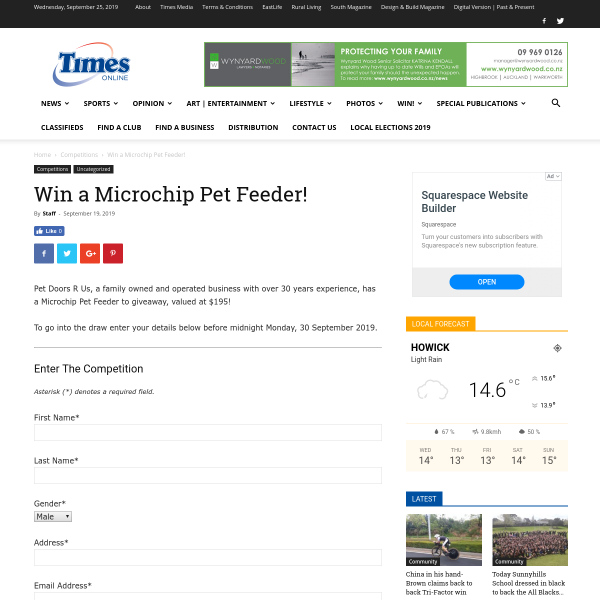 Win a Microchip Pet Feeder