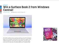 Win a Microsoft Surface Book 2